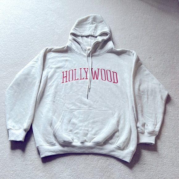 Beige Botany oversized Angelia Hollywood Sweatshirt S/M - Picture 2 of 5